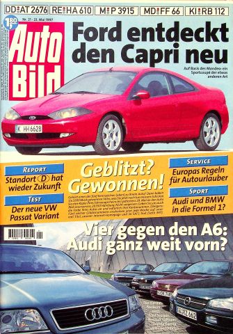 Deckblatt Auto Bild (21/1997)